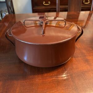 Vintage Dansk Kobenstyle Metal Enameled Dutch Oven Large 4 Quart